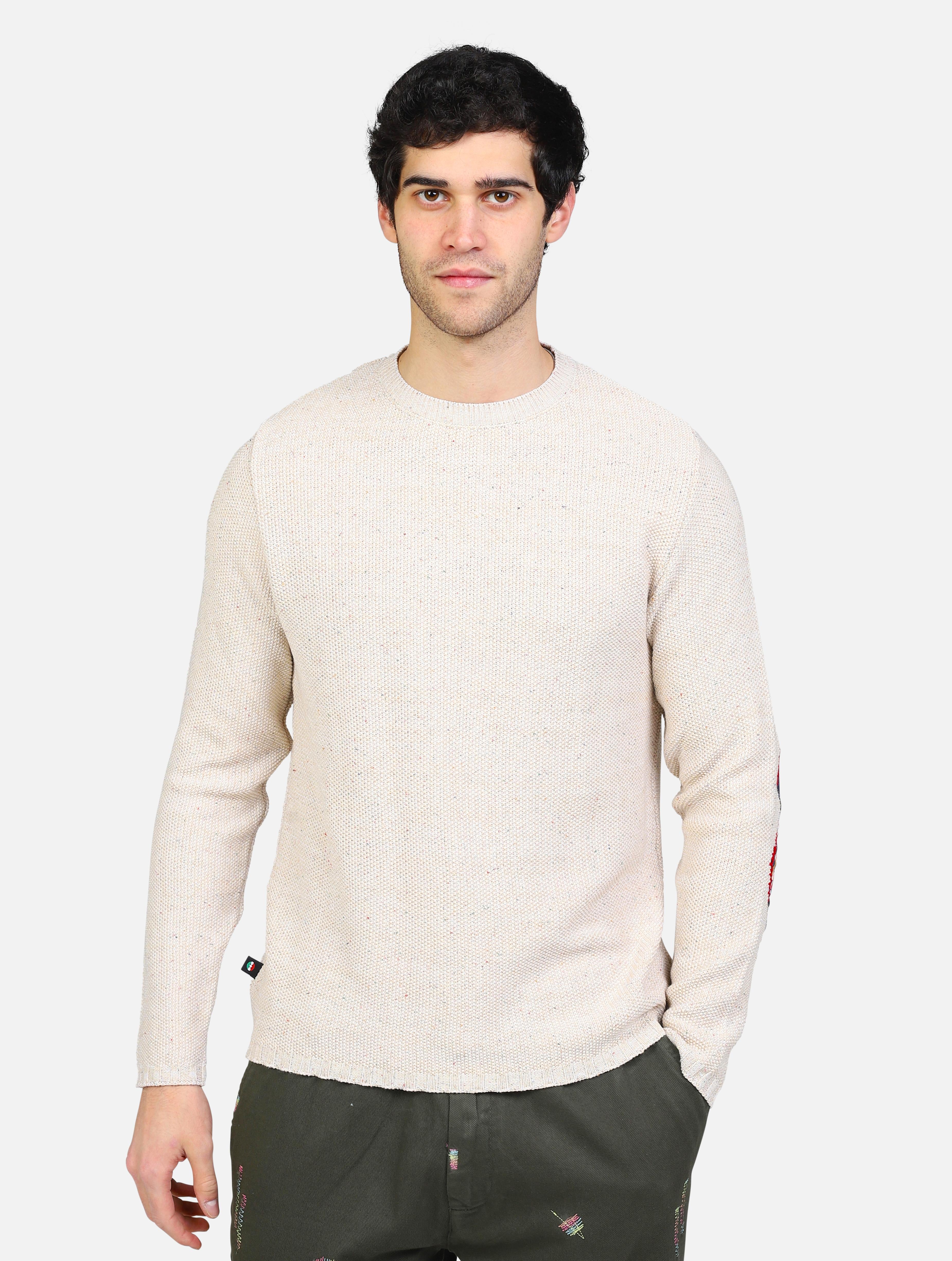 Art ma3dsabttp: maglione 3d con toppe sabbia uomo 