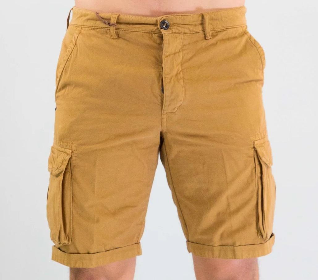 Bermuda cargo regular fit old curry uomo 