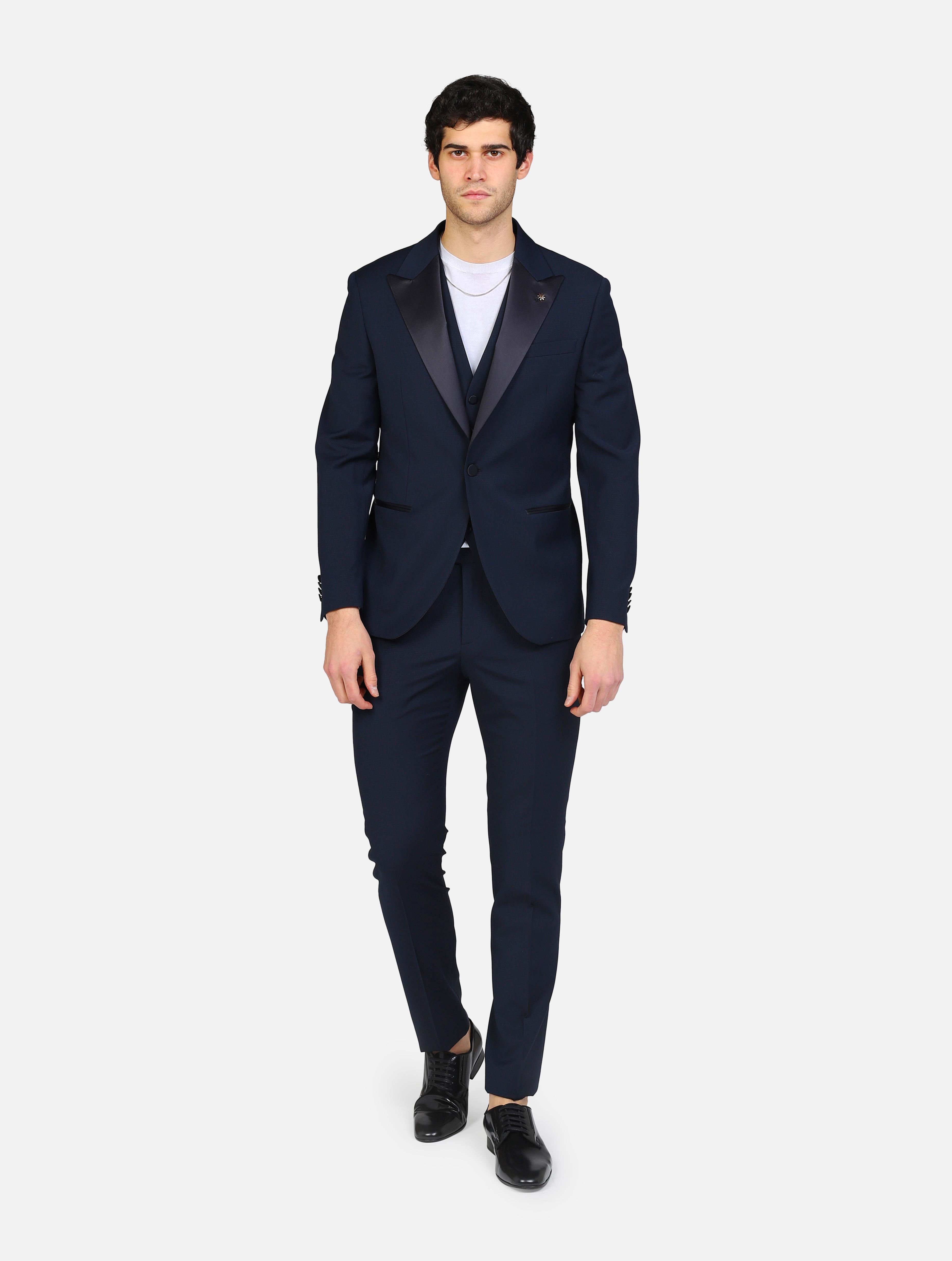 Art 3830arw3328: abito da cerimonia blue black uomo 