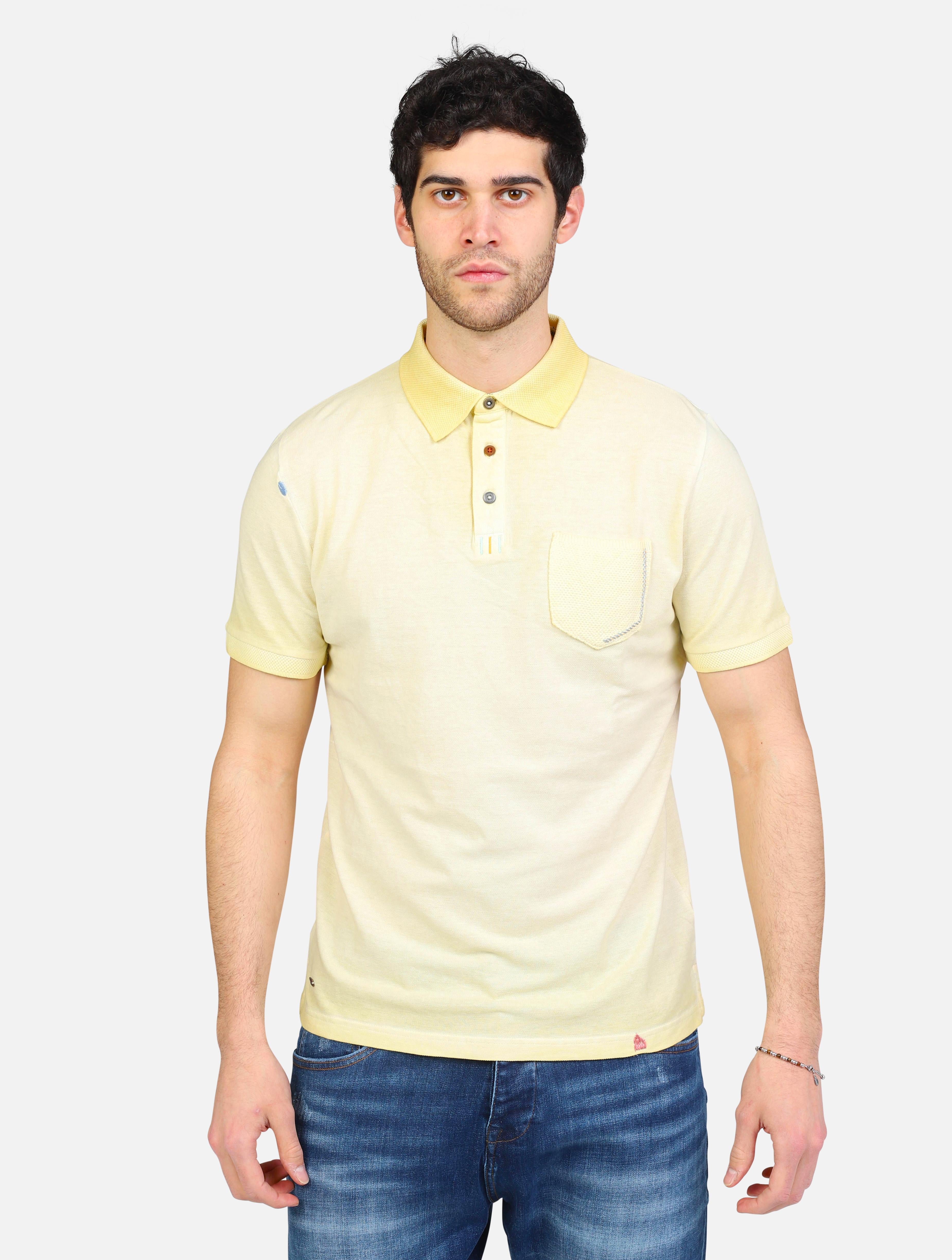 art. mk891089: polo mezza manica piquet tinto freddo taschino maglia