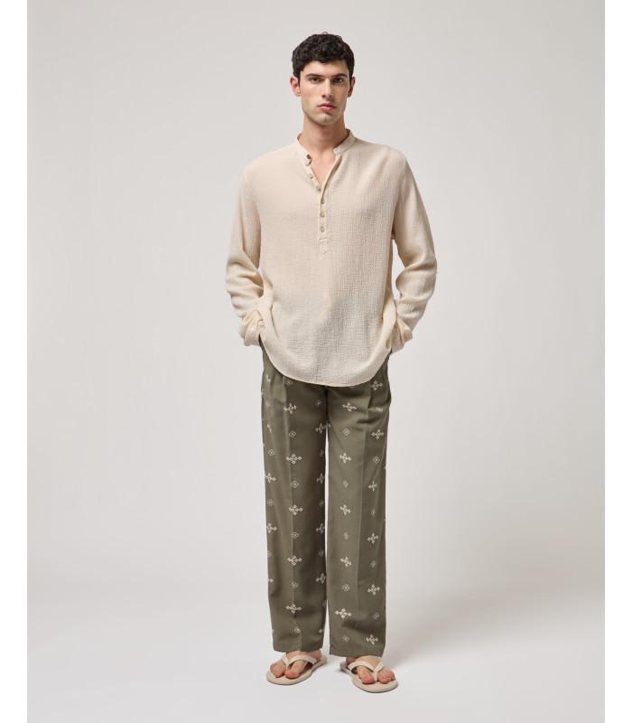 camicia collo coreana