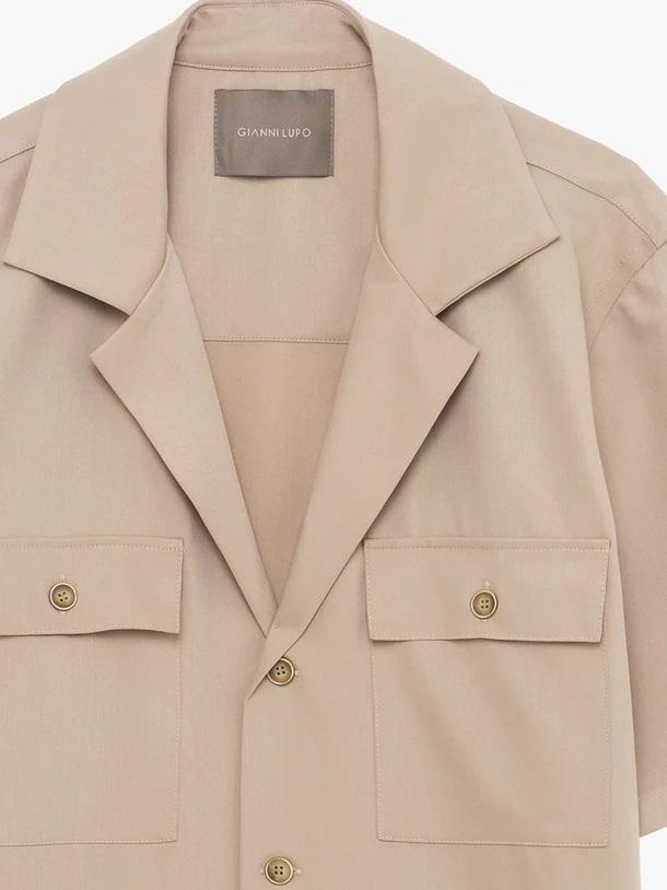 overshirt tasche applicate