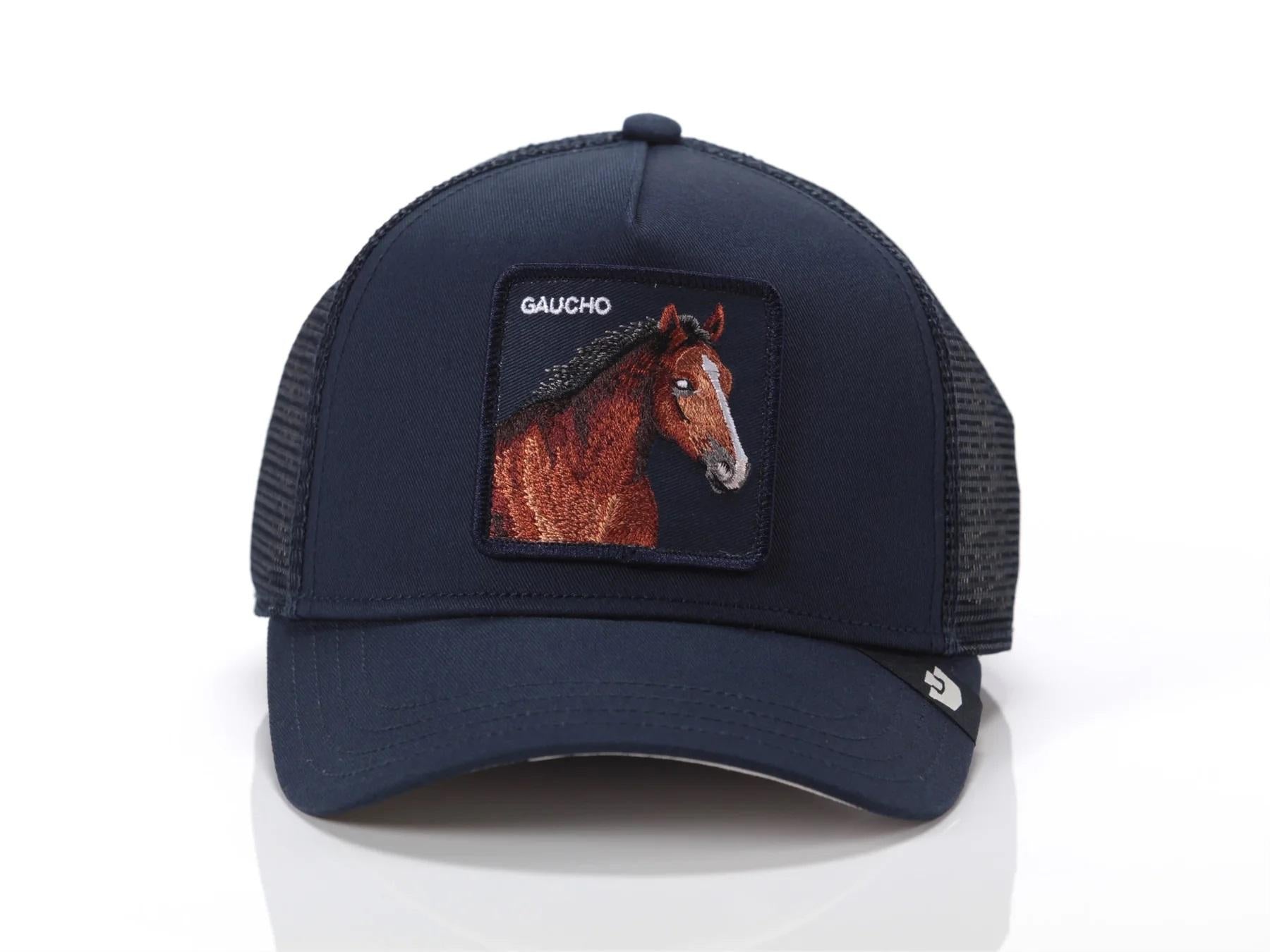 Cappellino con visiera blu uomo 