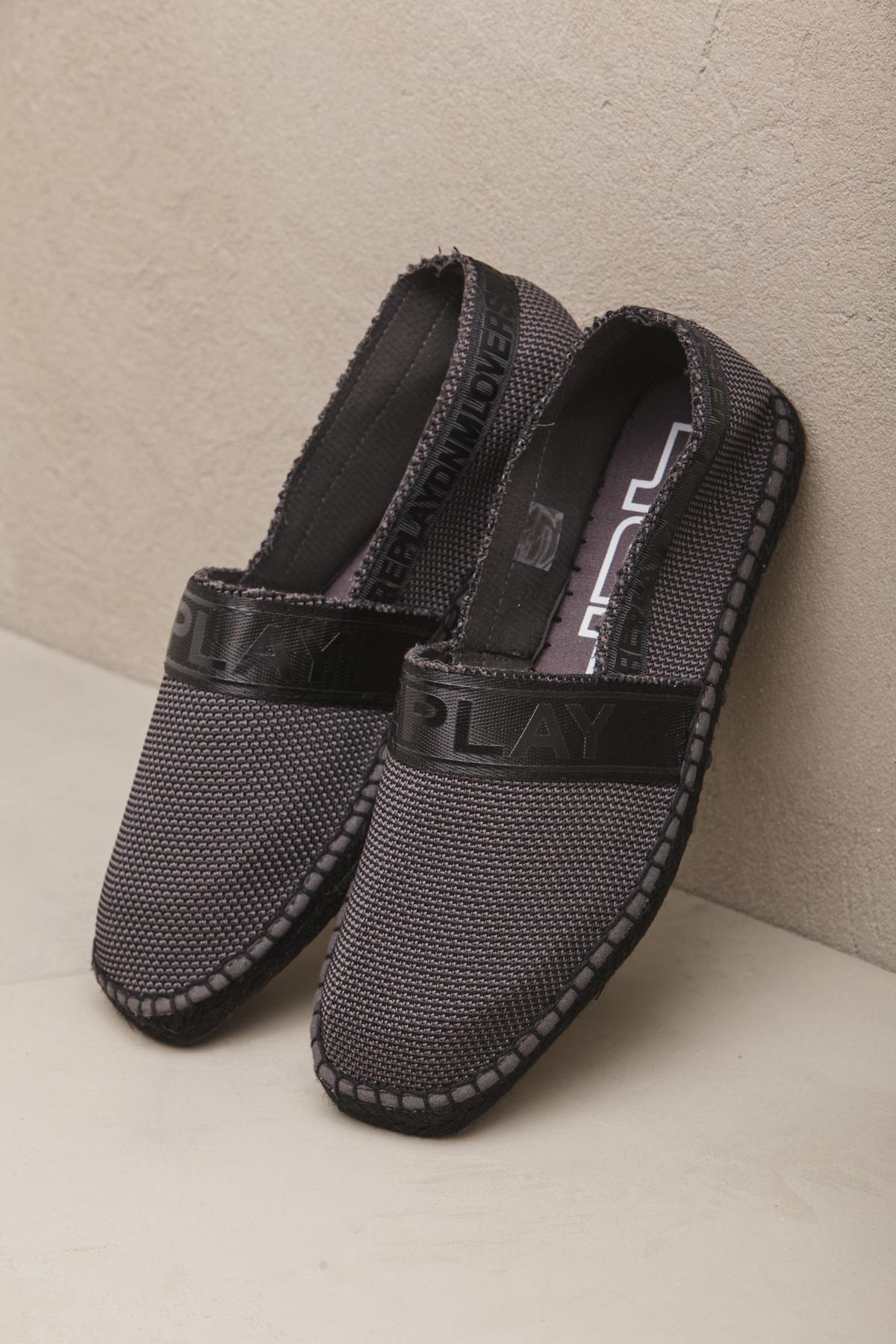 Espadrillas slip-on da uomo CABO MESH - RF160049T_M001R0003BLACK
