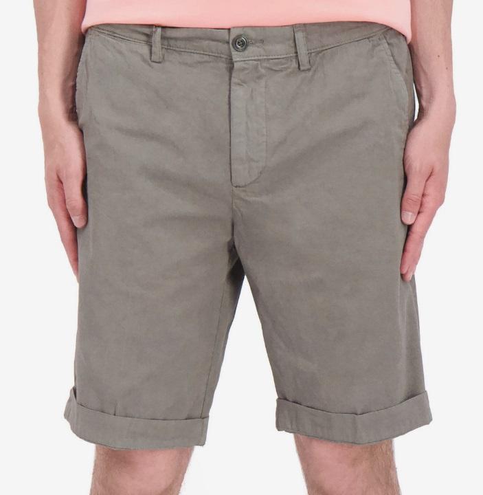 Bermuda chino basic regular fit verde uomo 
