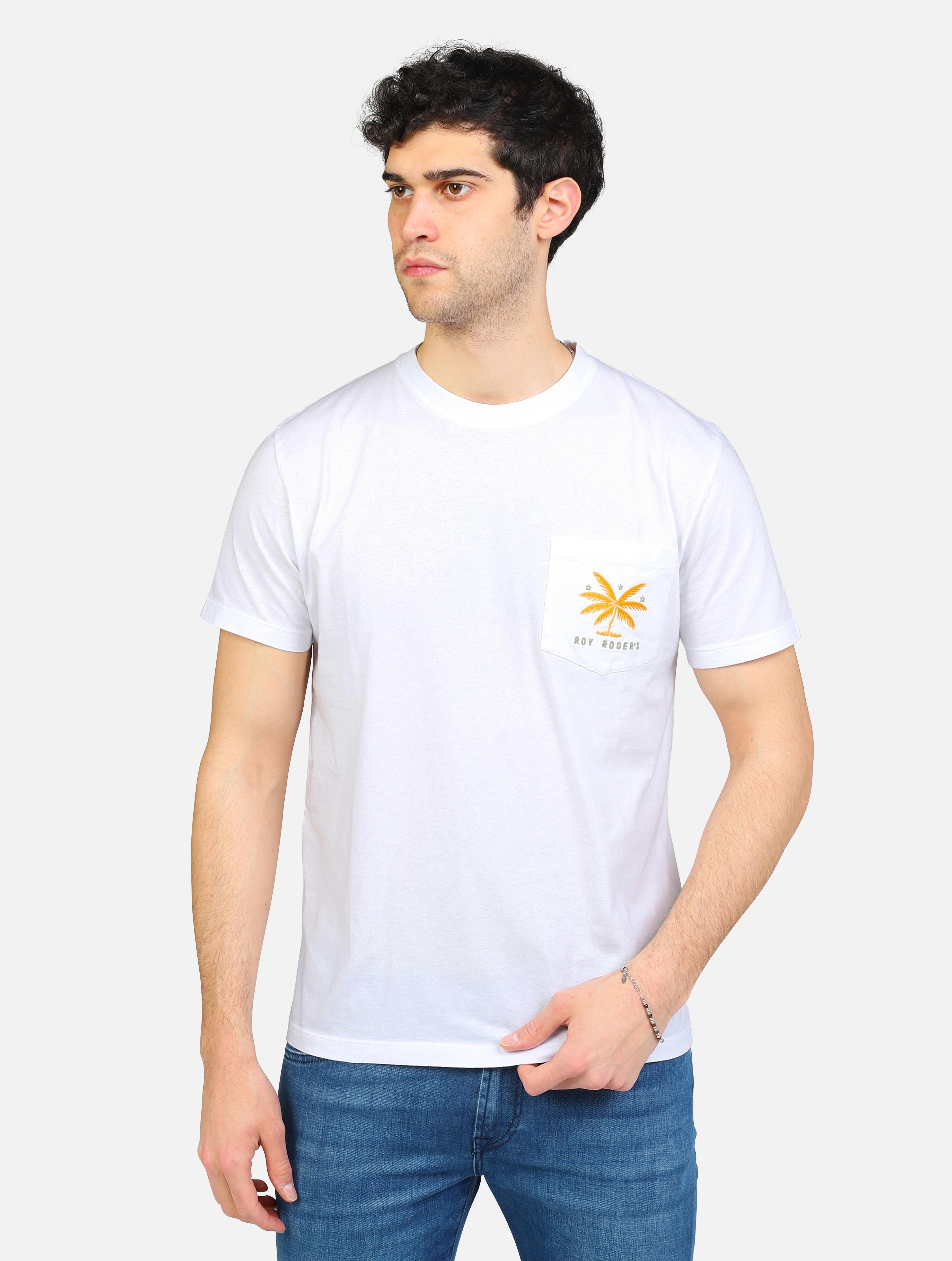 art. rru90048ck852312: t-shirt con palma e stelle cucite