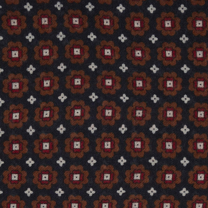 Roma sciarpa ricamata in pura lana vergine