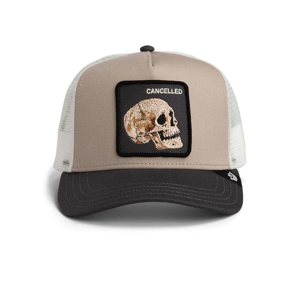 Cappellino con visiera beige uomo 