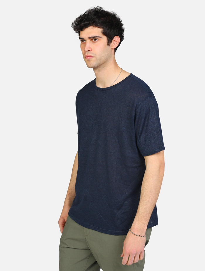 art. 16089504: maglia in lino tinta unita