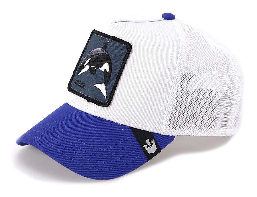 Art 101-1343: cappello con visiera e stampa ricamata white uomo 