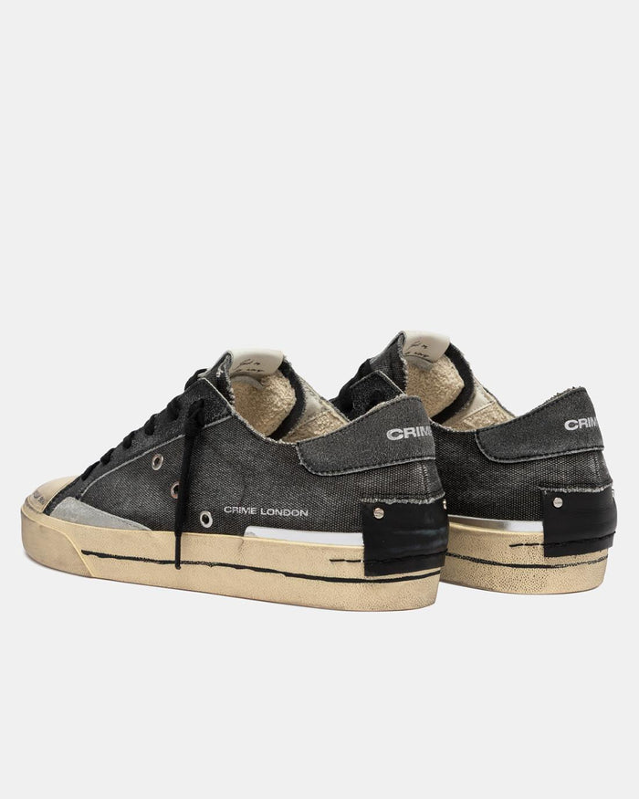 sneakers bassa in vera pelle
