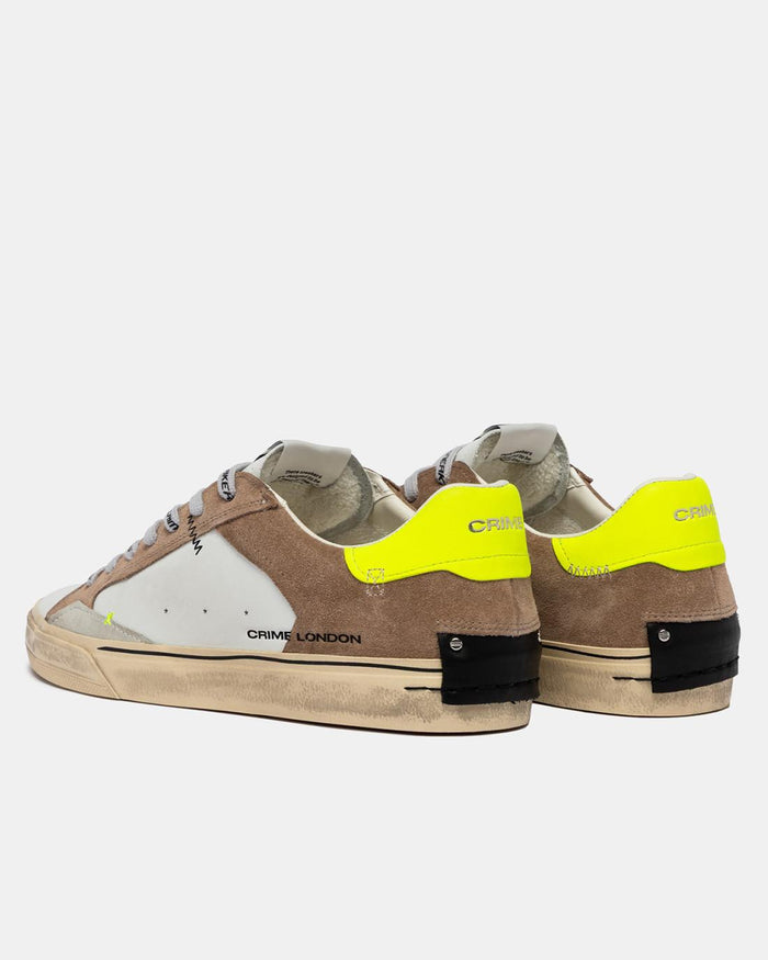 sneakers bassa in vera pelle