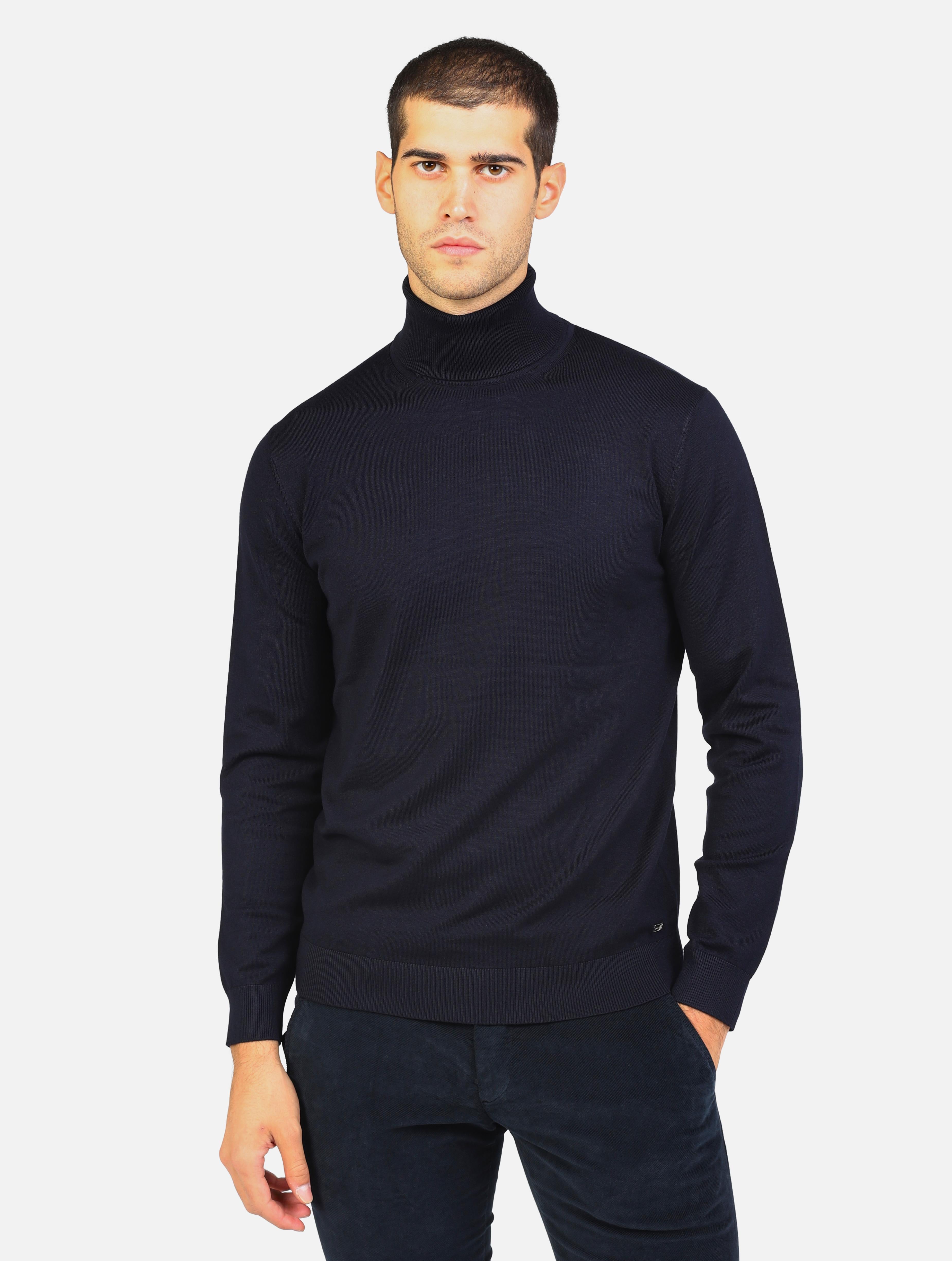 maglia dolcevita in viscosa