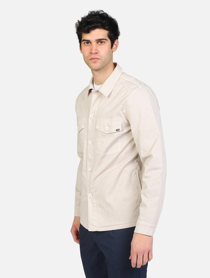 art. smile_2188: sovracamicia in gabardina stretch con molature