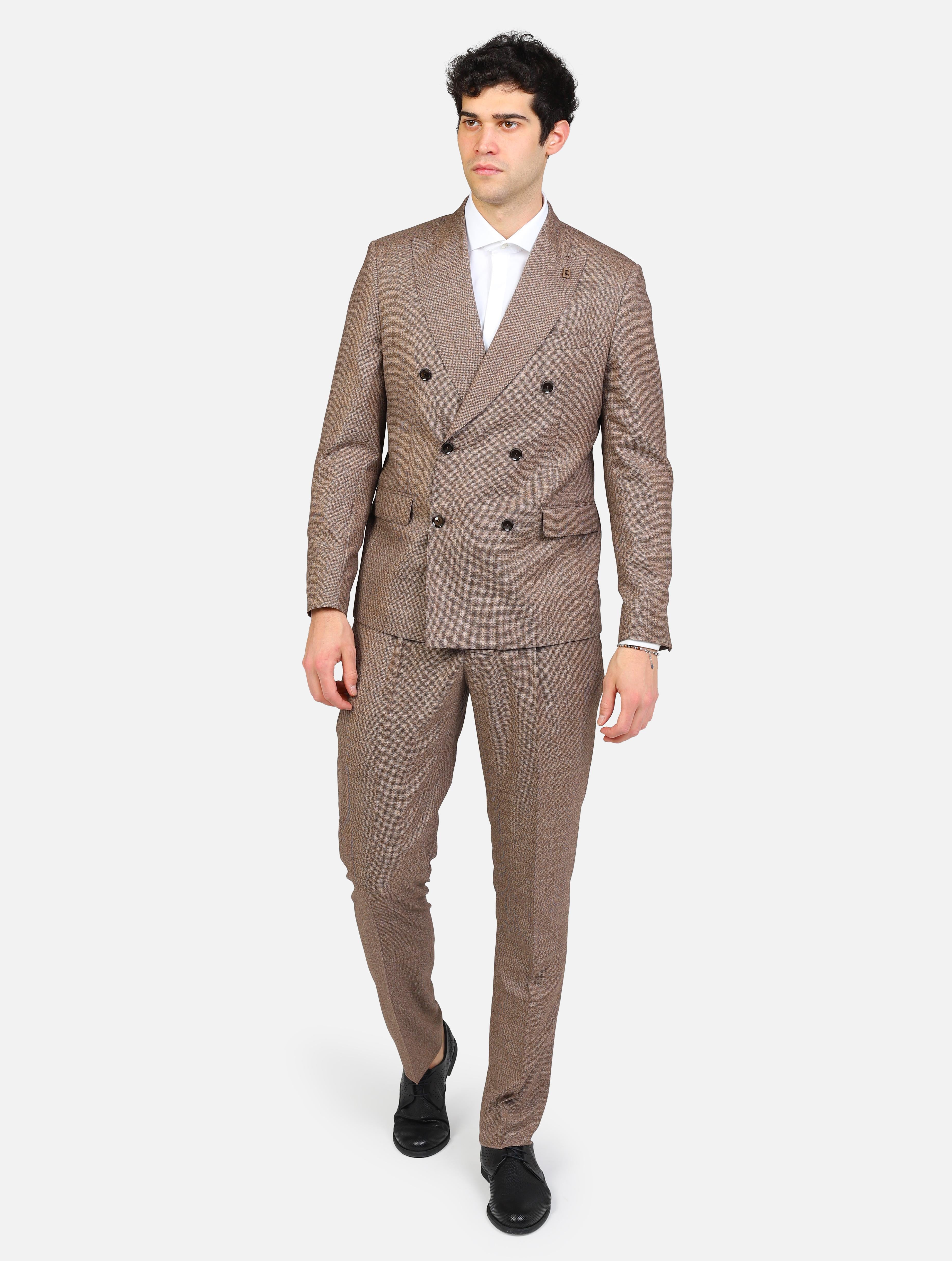 art. oriopratd1: abito doppio petto tasca pattina