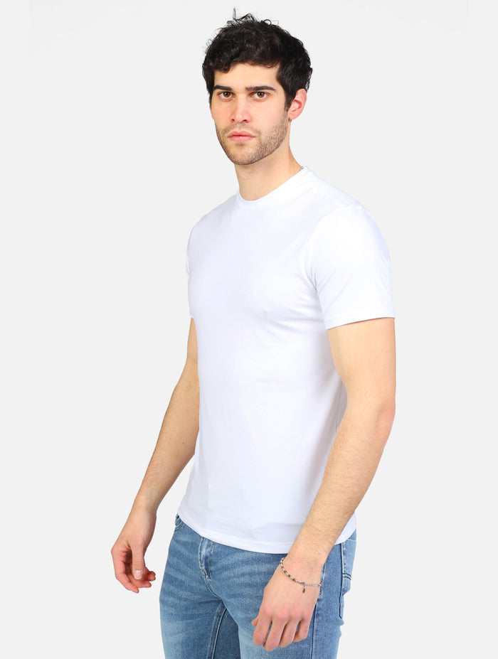 art. biel tee ms17: t-shirt basica girocollo super slim fit