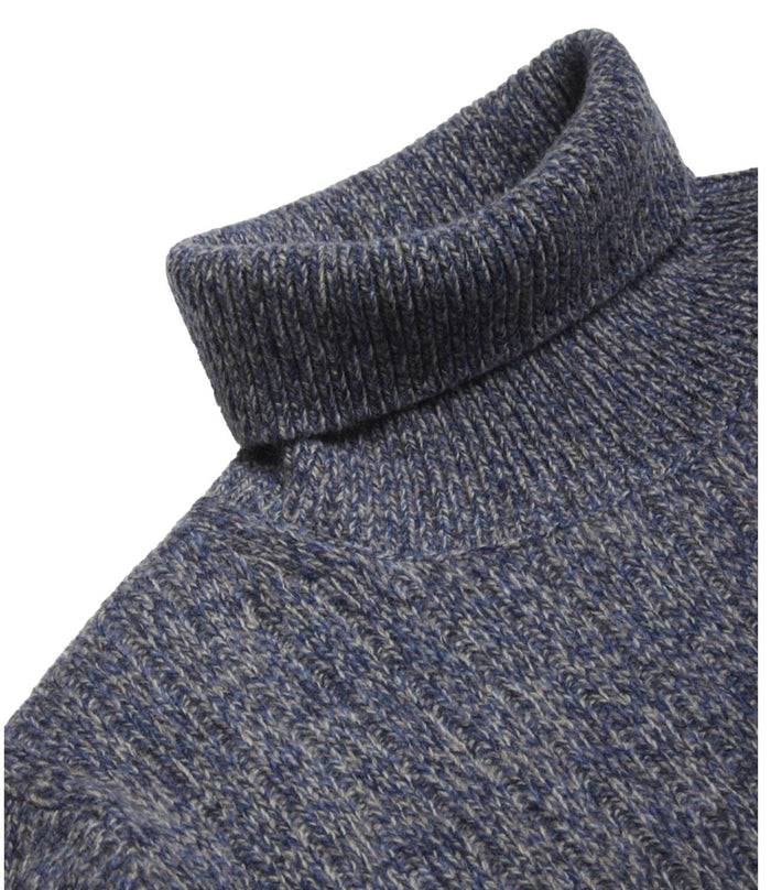 maglione collo alto 100% lana