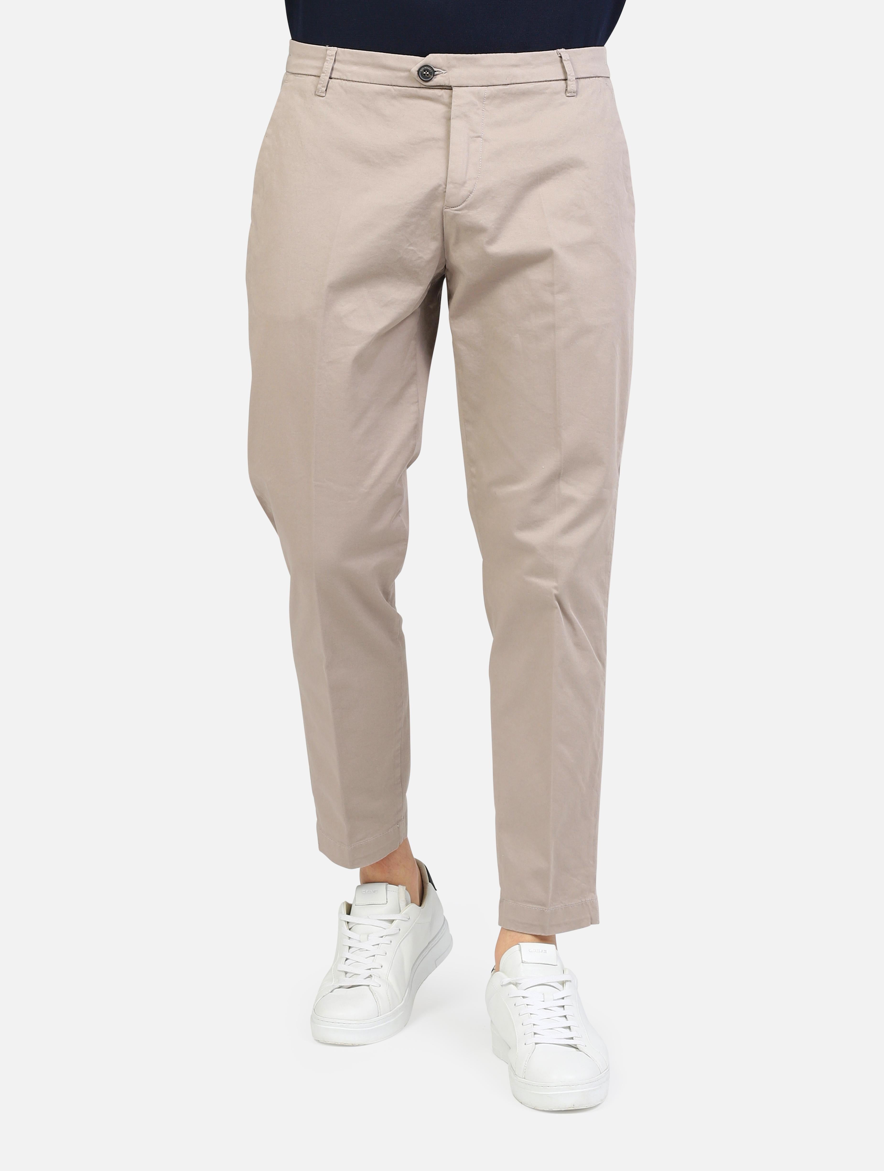 art. rru90120c9250112: pantalone chino con tasche a taglio