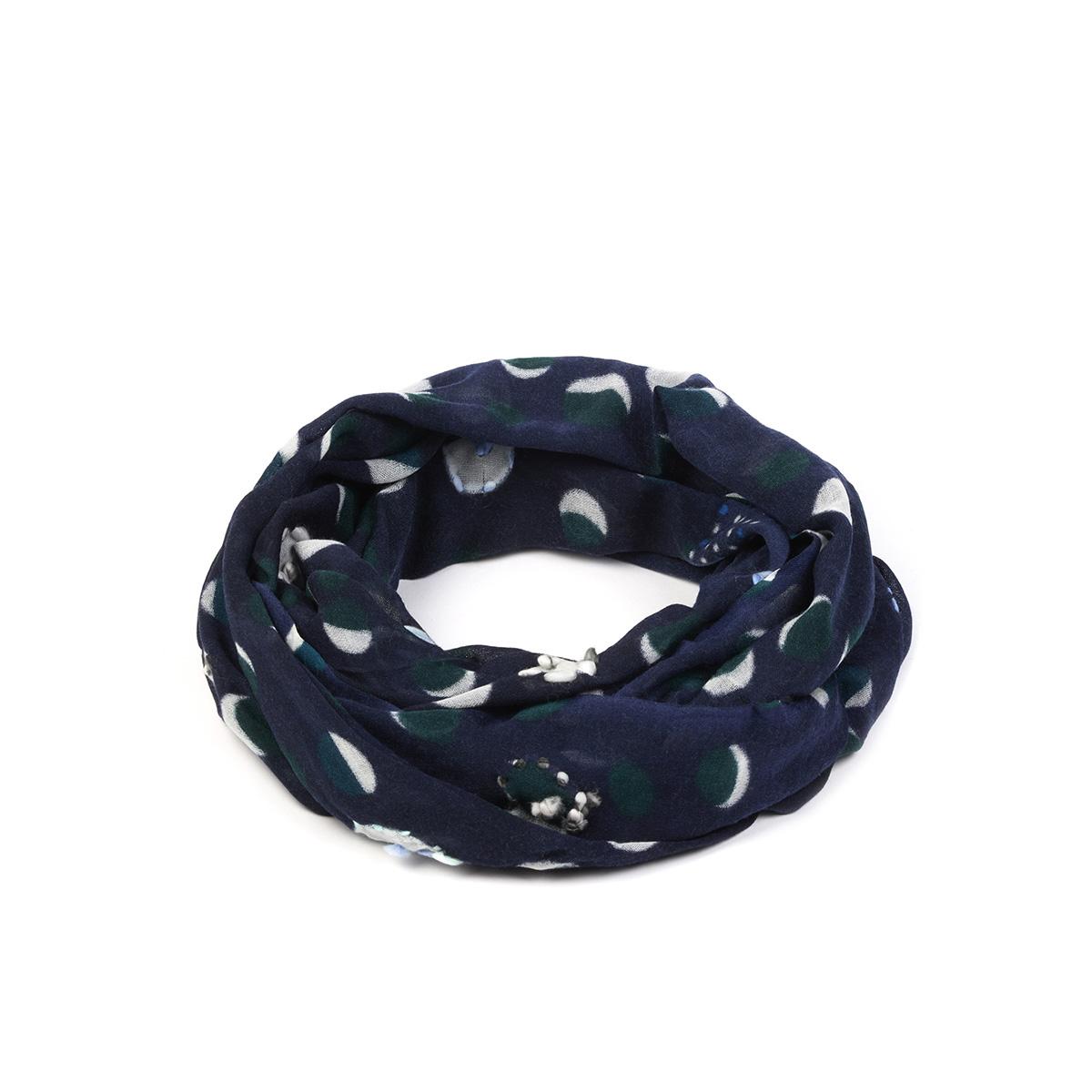 Luna sciarpa in pura lana vergine nero uomo 