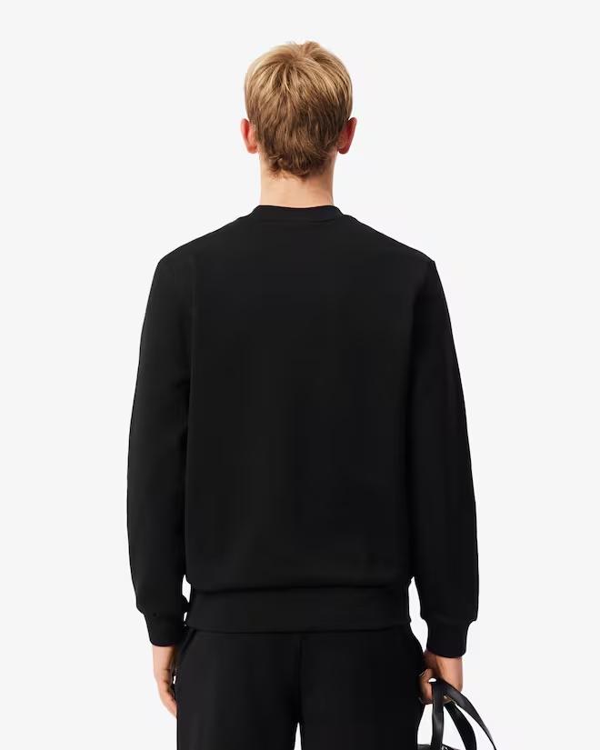 Sweatshirts rifinitura su collo polsini e girovita nero uomo  - 2