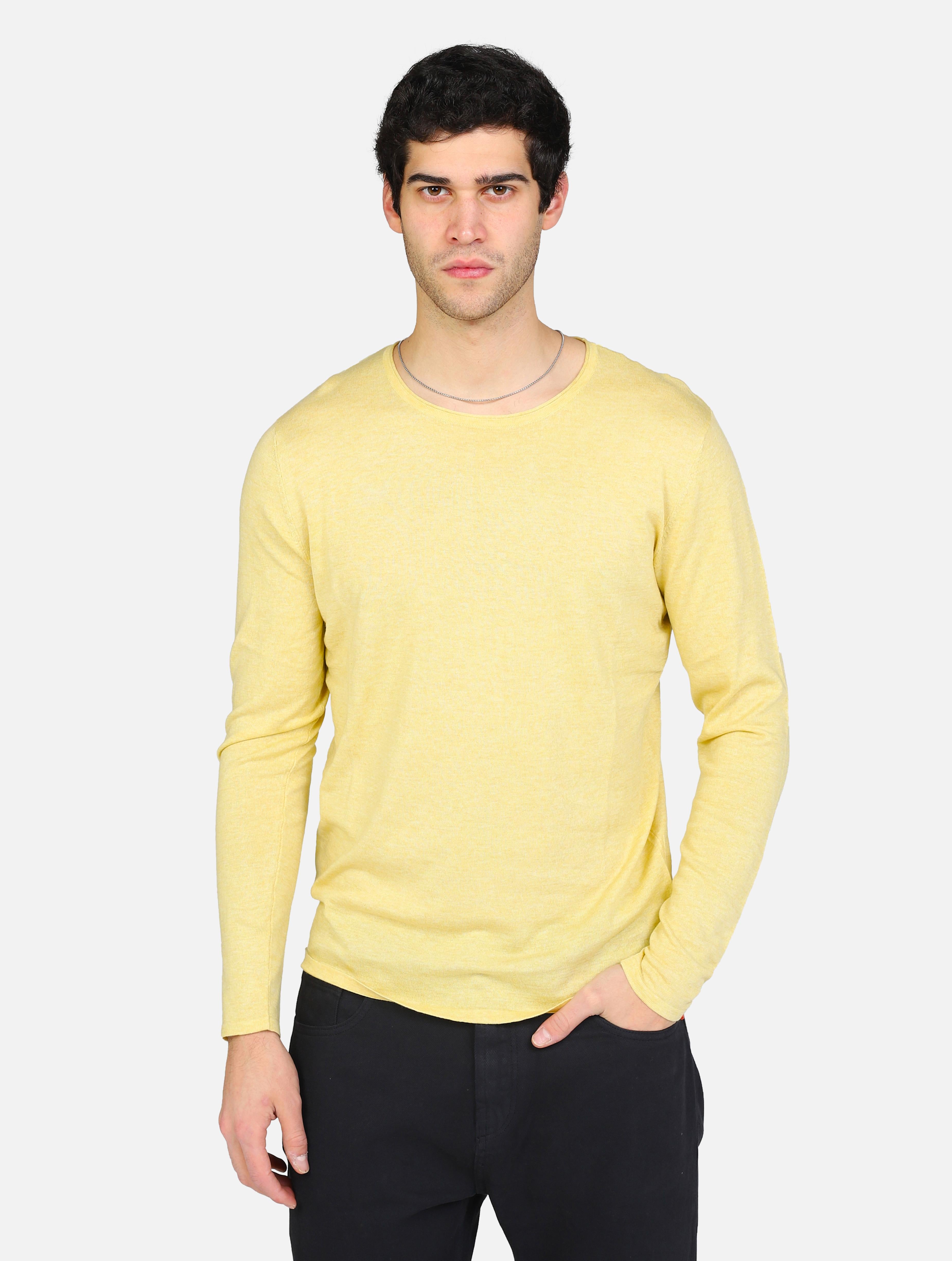 Maglia girocollo yellow uomo 