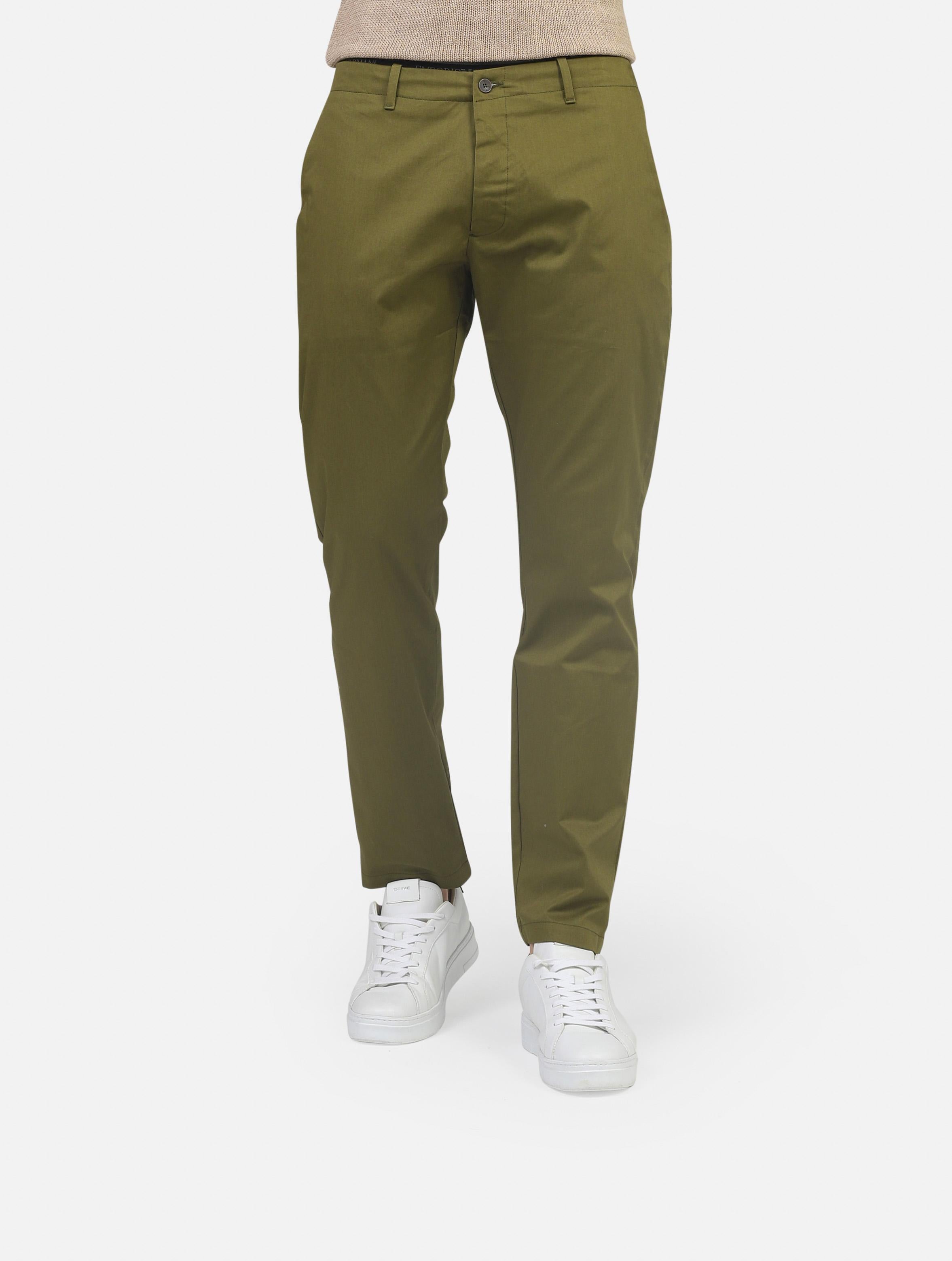 Pantalone yan simmon  oliva uomo 