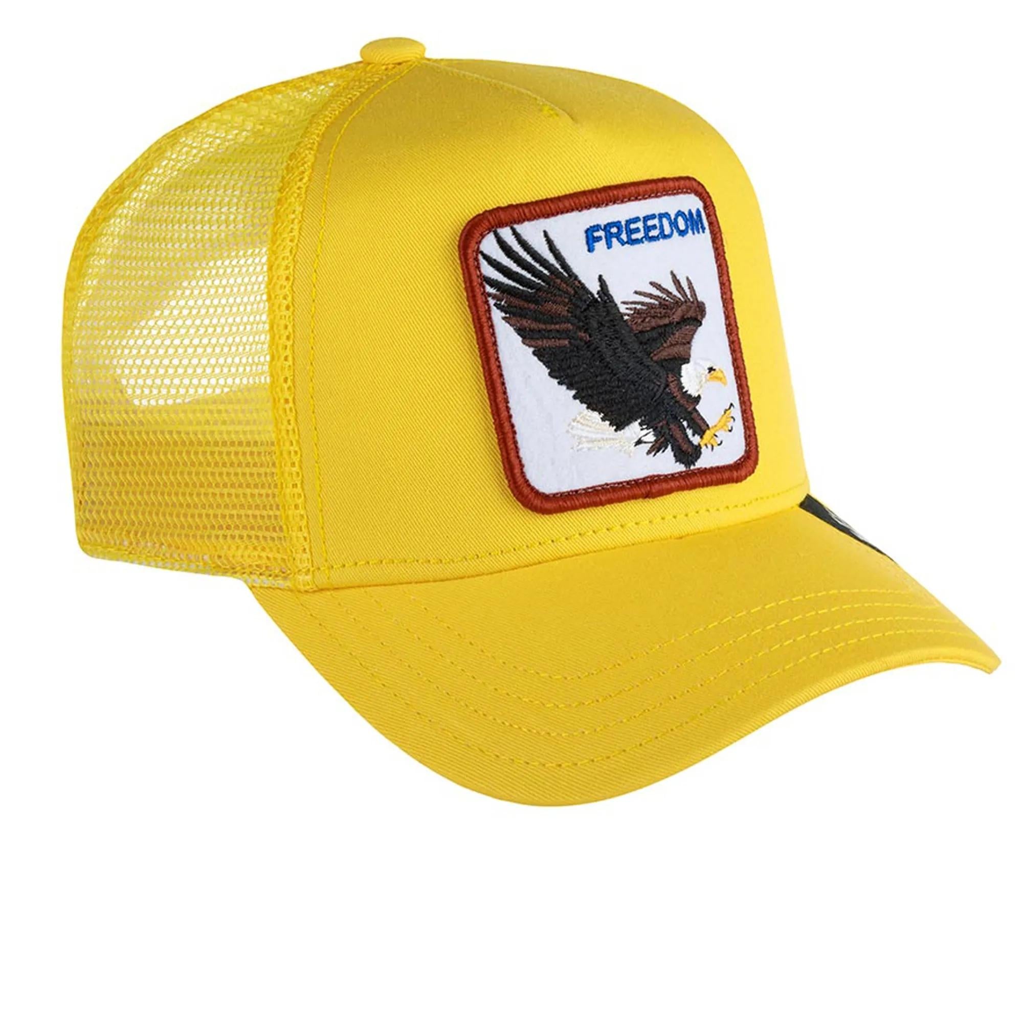 Art 101-0384: cappello con visiera e stampa ricamata yellow uomo 