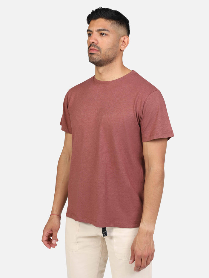 art. b6d0075: t-shirt girocollo misto lino