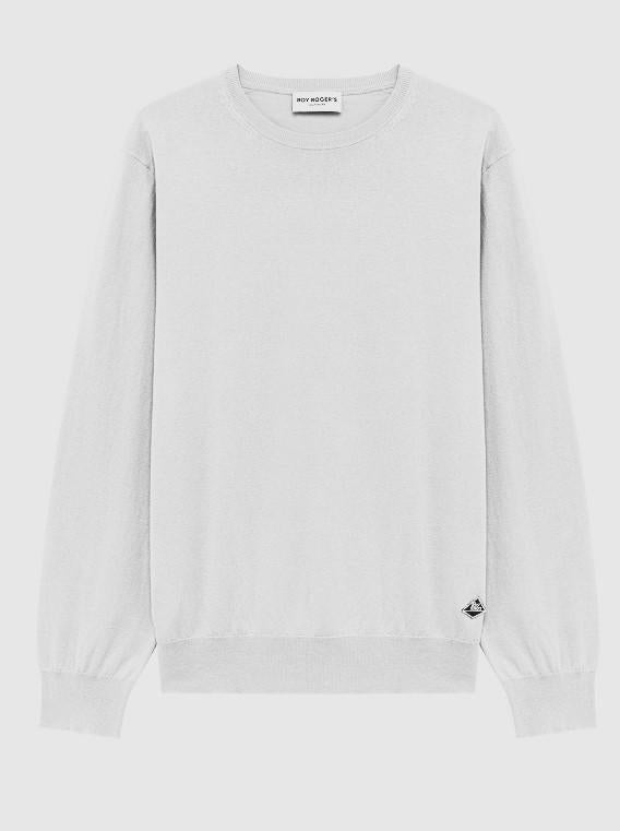 Maglia crew neck cotton white uomo 