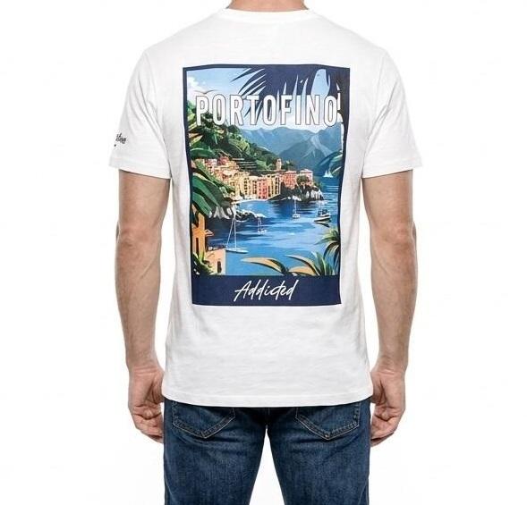 t-shirt uomo portofino addicted
