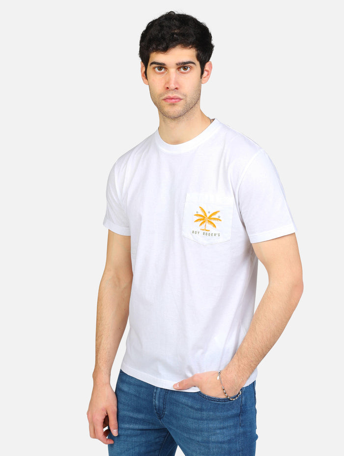art. rru90048ck852312: t-shirt con palma e stelle cucite