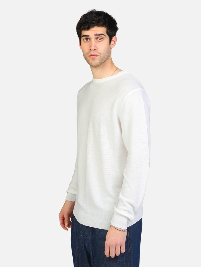 art. rru502cl92: maglia girocollo crepe in puro cotone