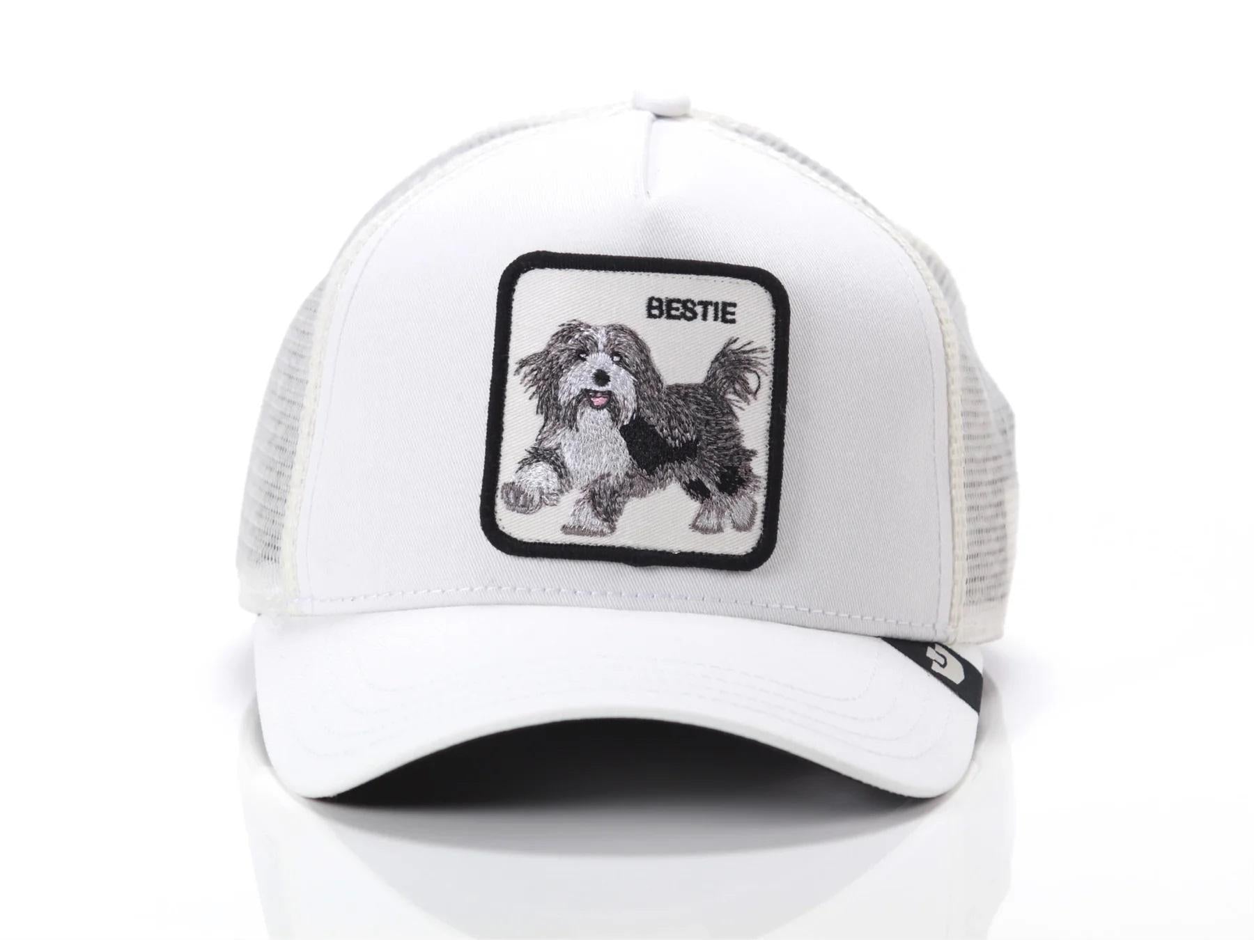 Cappellino con visiera bianco uomo 