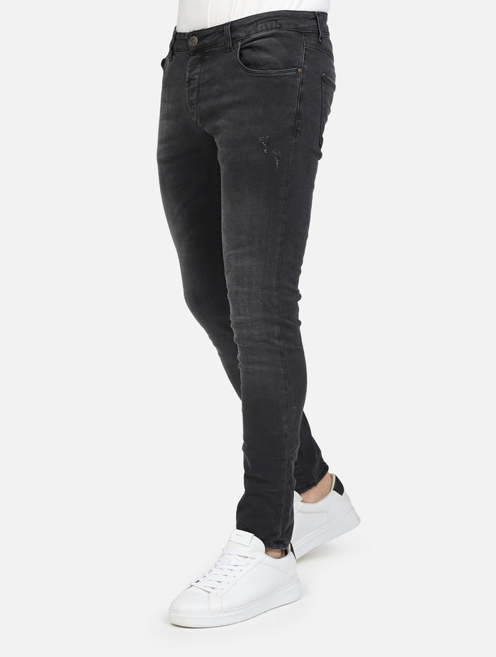 art. san diego black wa jsa17: jeans con piccole abrasioni