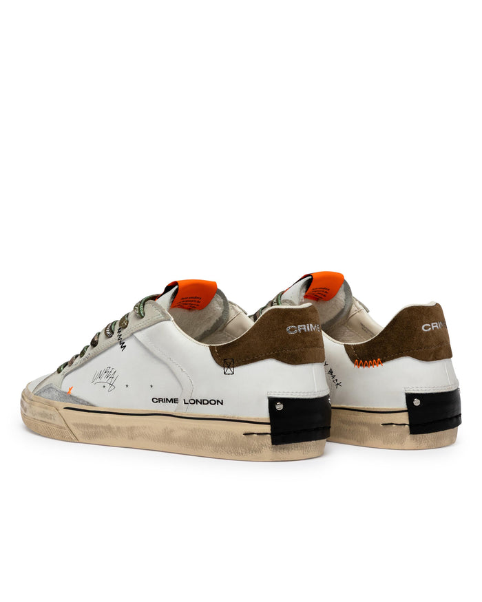 DECONSTRUCT MILITARY GREEN sneaker realizzata con materiali di alta qualità made in italy