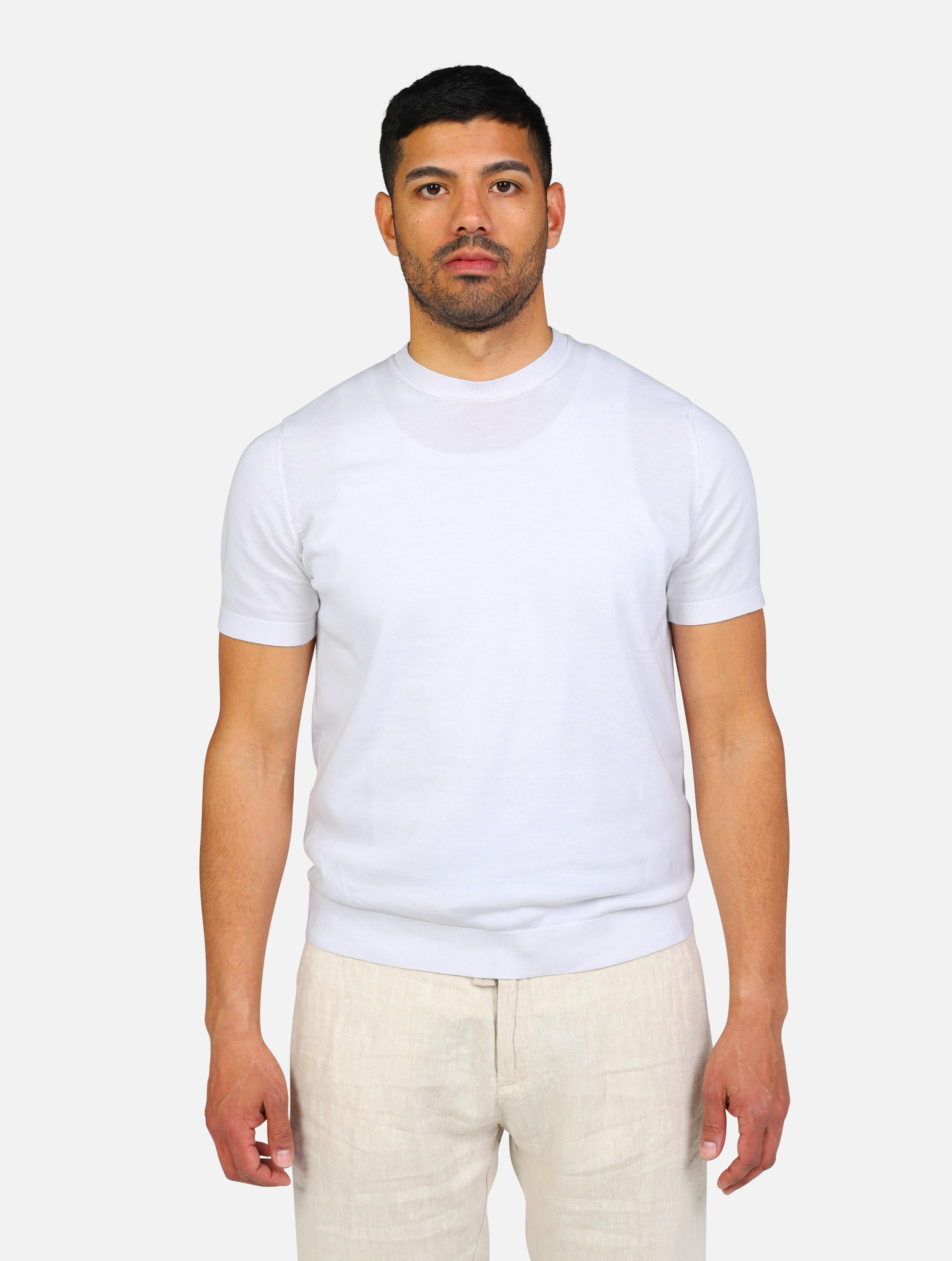 art. mk10004: maglia girocollo in puro cotone