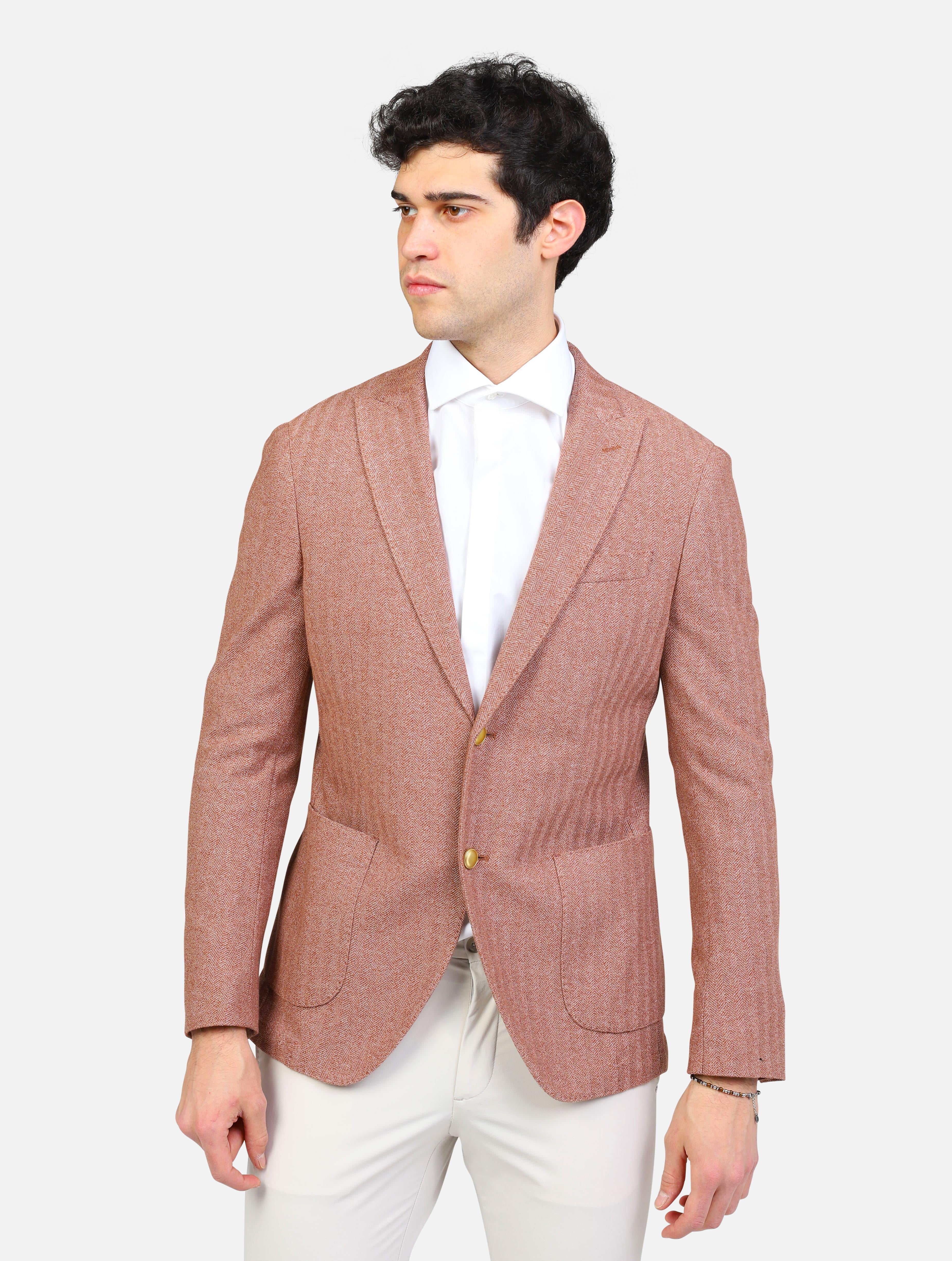 art. aversatjgg2: giacca monopetto due bottoni, tre tasche