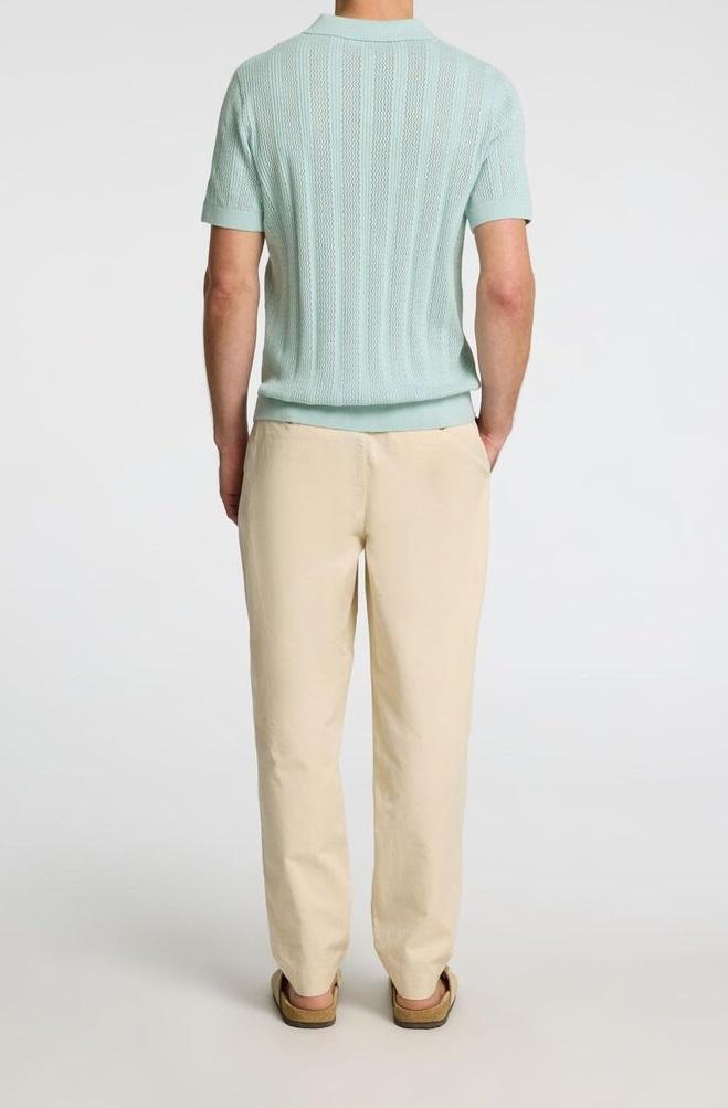 art. 16096390: polo a maglia lavorata con colletto aperto