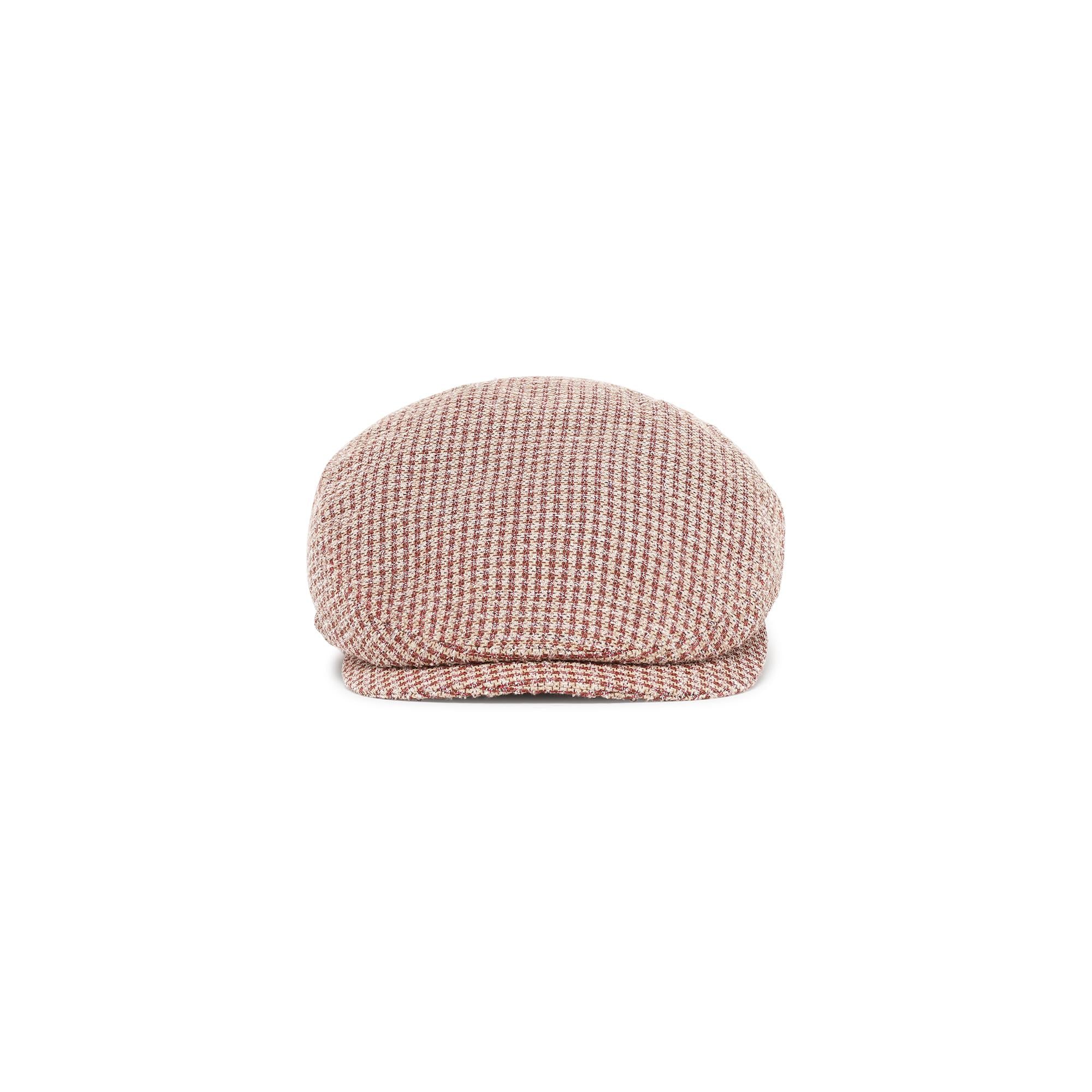 Cappello zero -  quadri beige-brown uomo 