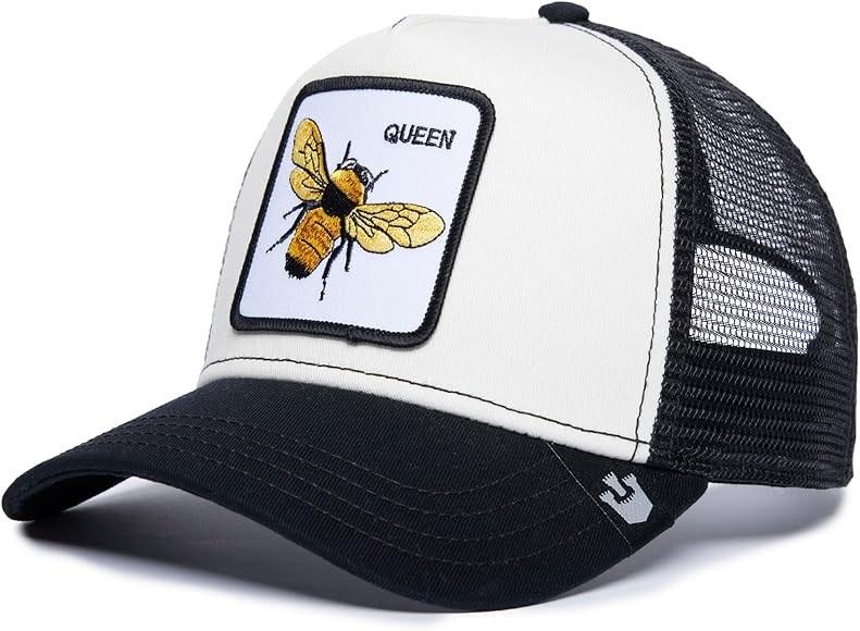 Art 101-0391: cappello con visiera e stampa ricamata black white uomo 