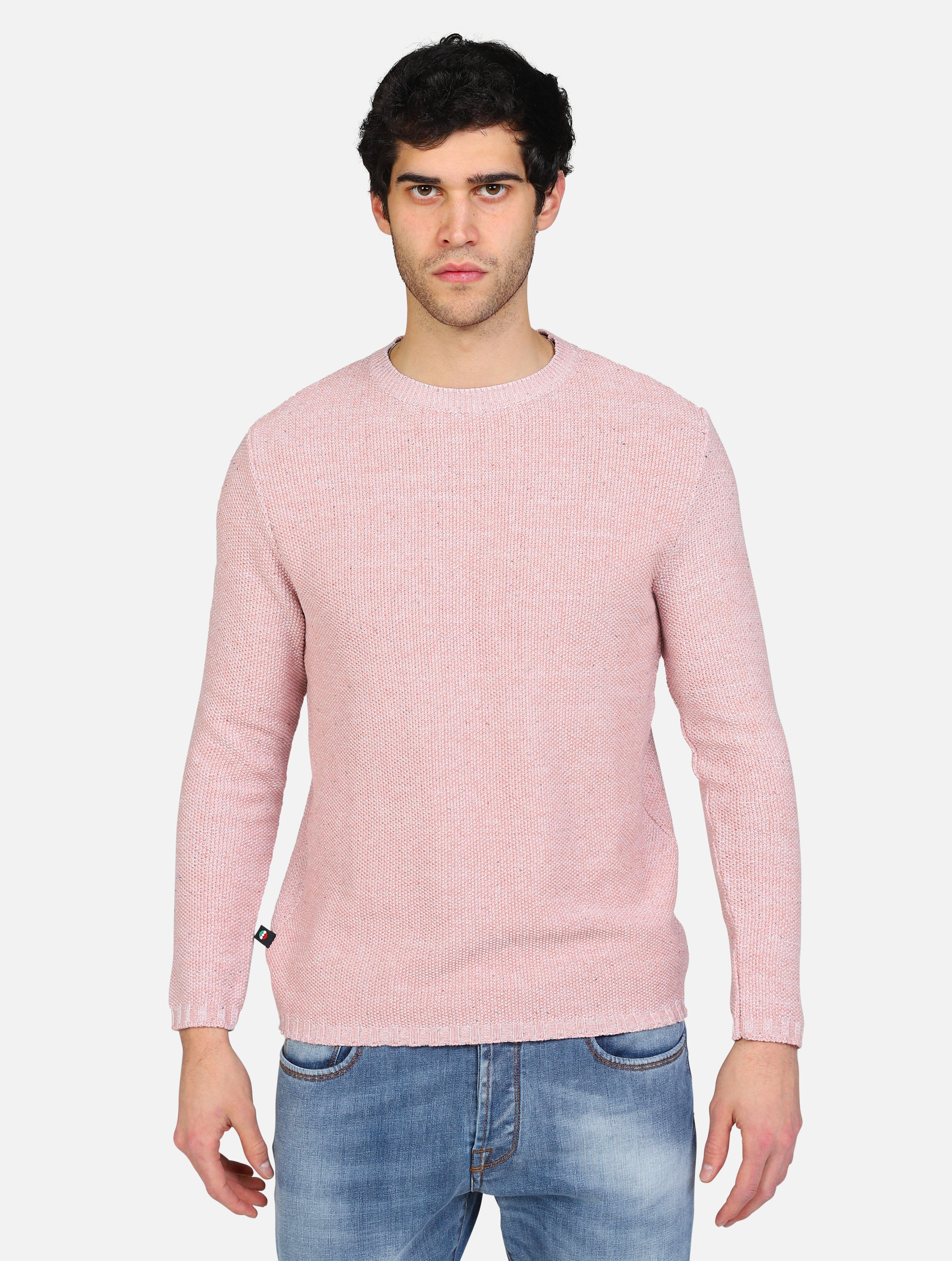 Art ma3dcittp: maglione 3d con toppe rosa uomo 