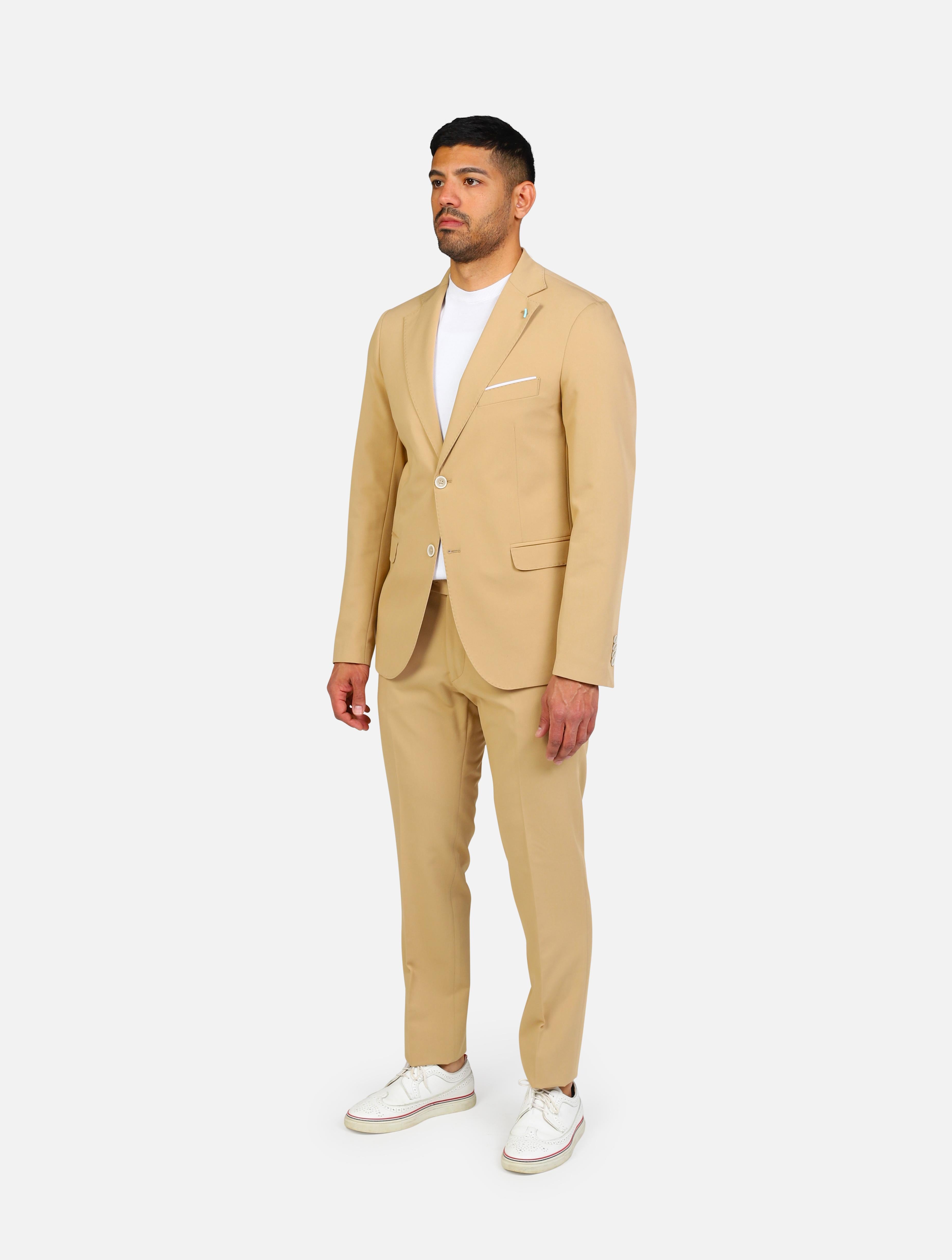 art. oc1s2s5a05: abito con giacca due bottoni tasche filetto