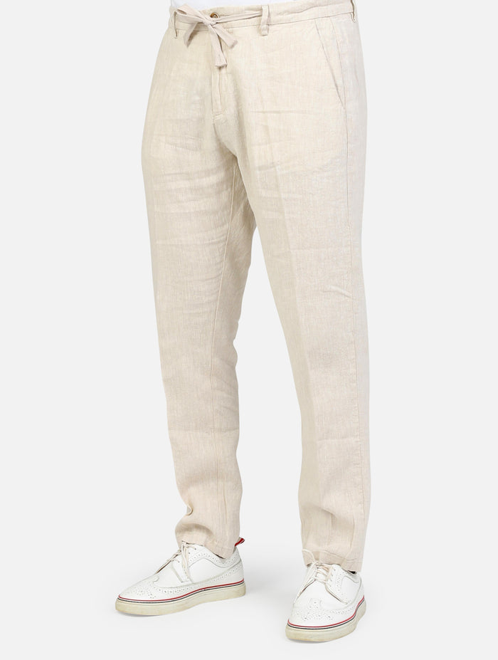 art. michigan-s25: pantalone in puro lino