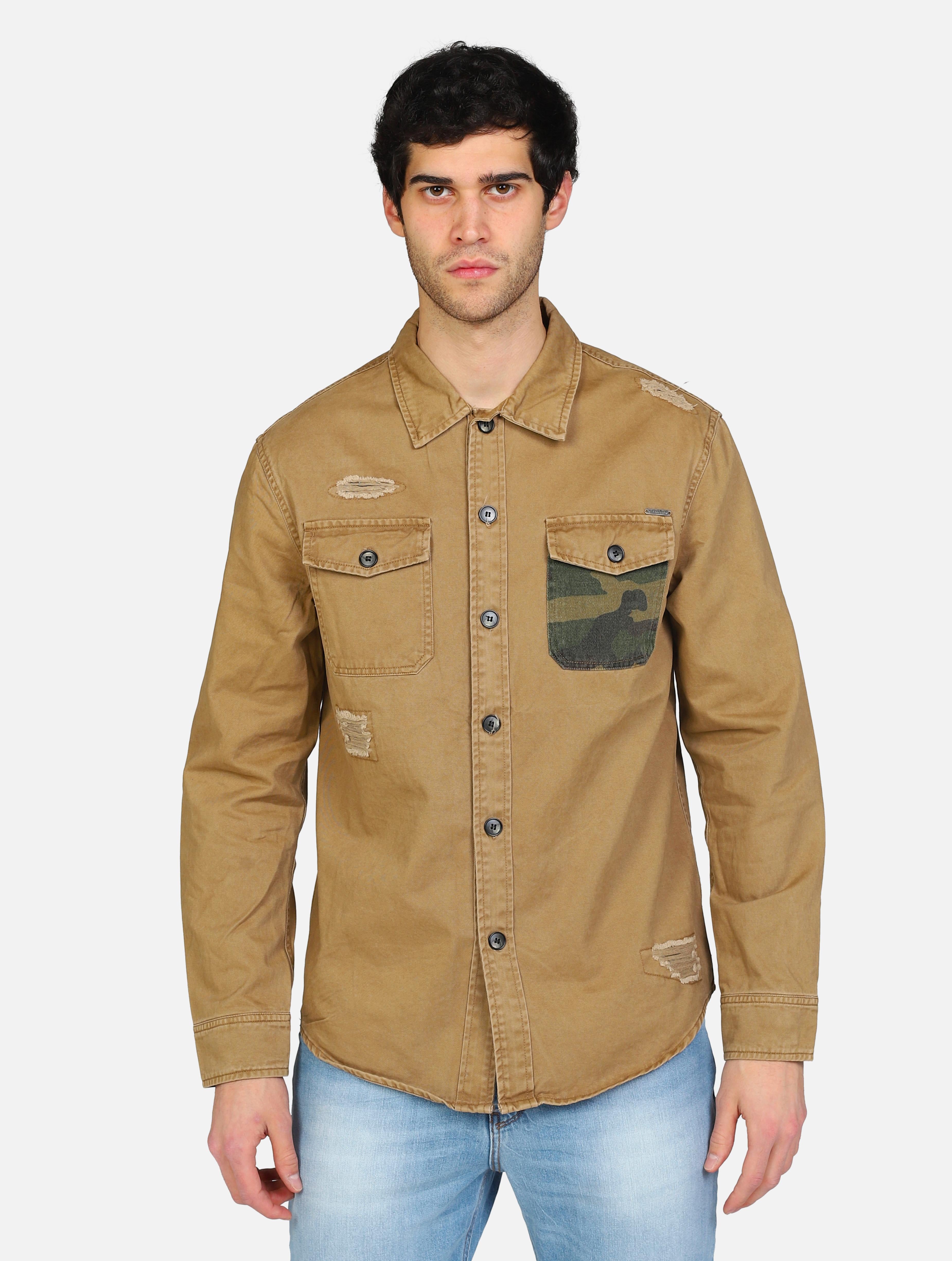 Gianni lupo art gl335r: sahariana con piccole abrasioni e rotture