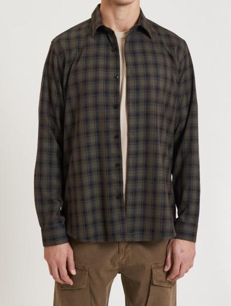 Camicia quadri military uomo 