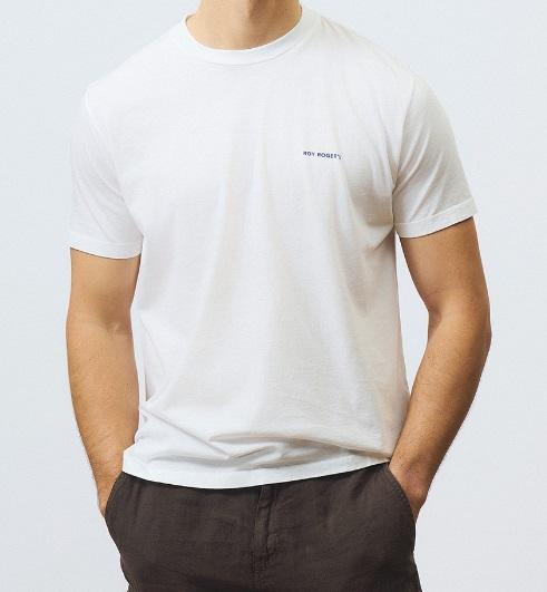 T-shirt man suppima jersey dyed white uomo 