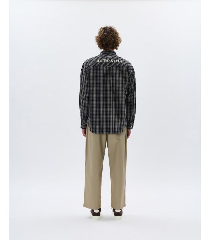 pantalone vita alta double label