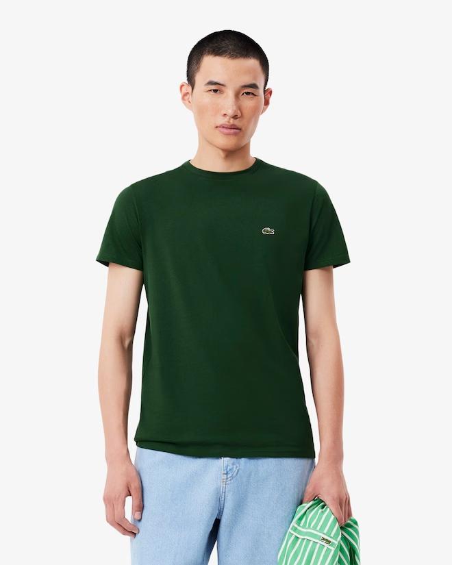 Art th6709: t-shirt girocollo verde uomo 