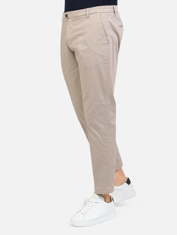 art. rru90120c9250112: pantalone chino con tasche a taglio