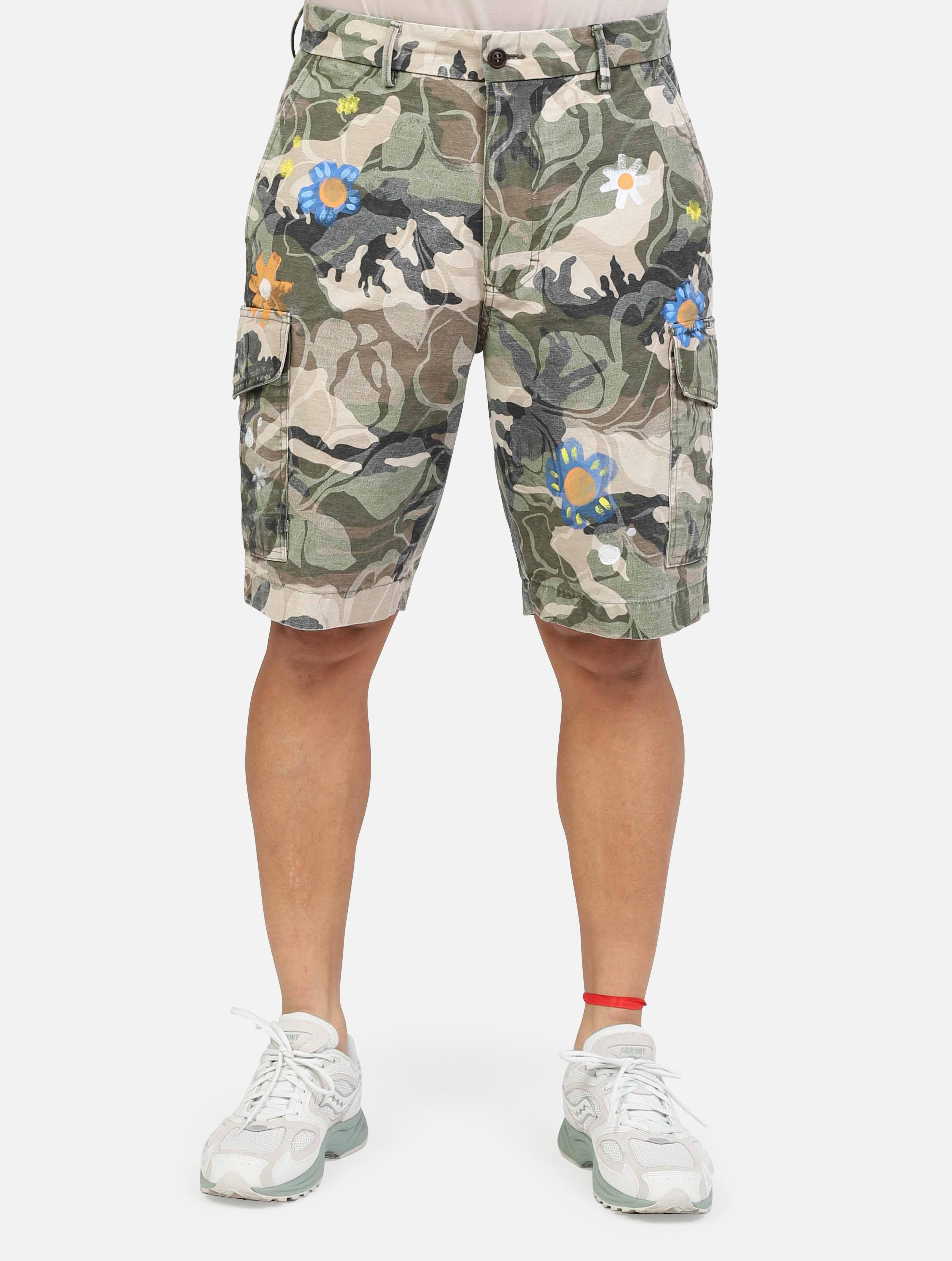 art. relax448: bermuda tasconi con stampa camouflage